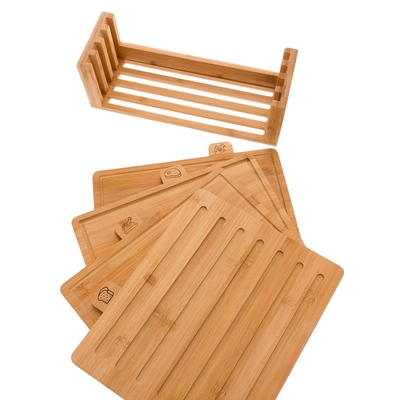 BAMBOO Sublimation Luxury Extra Large 4 Pcs Chopping Block Умный кухонный набор для нарезания